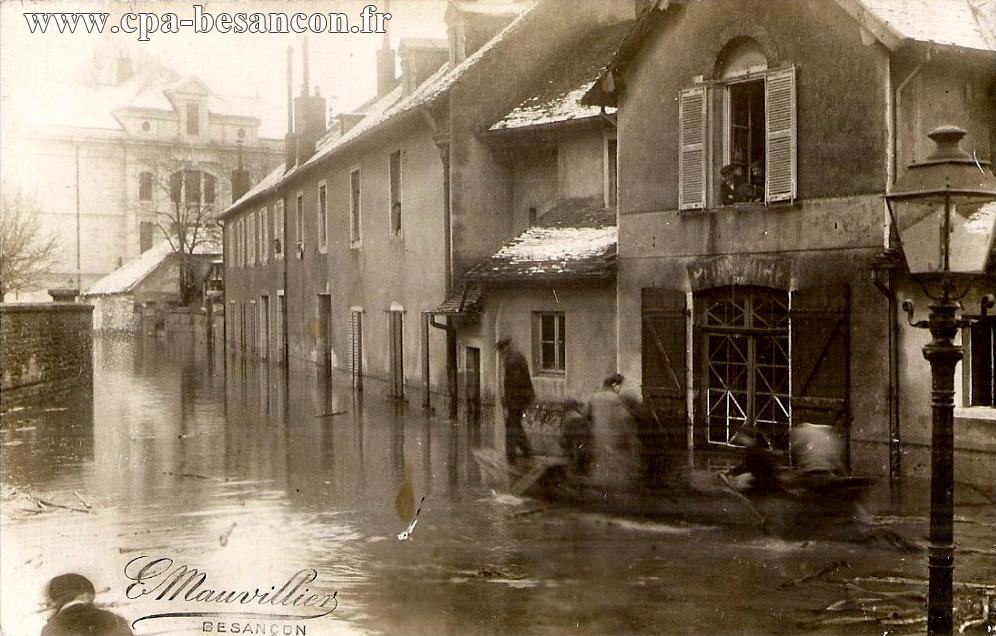 BESANÇON - Gare d'eau - inondations de 1910